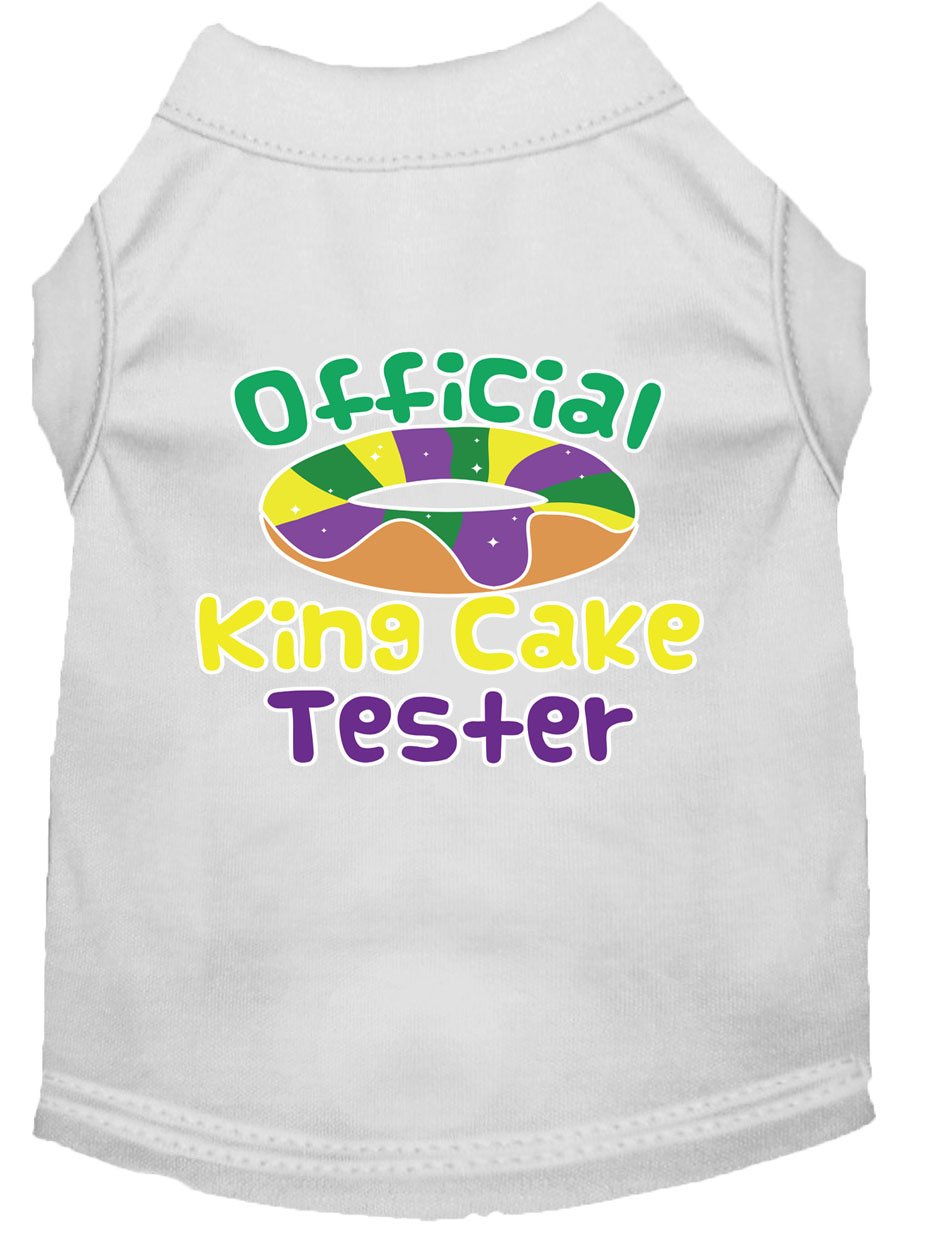 King Cake Taster Screen Print Mardi Gras Dog Shirt - staygoldendoodle.com