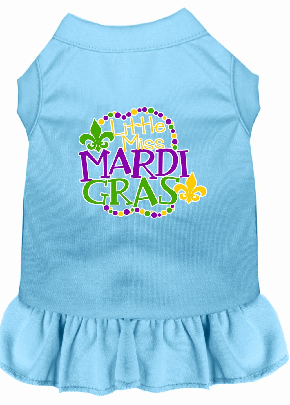 Miss Mardi Gras Screen Print Mardi Gras Dog Dress Baby - staygoldendoodle.com