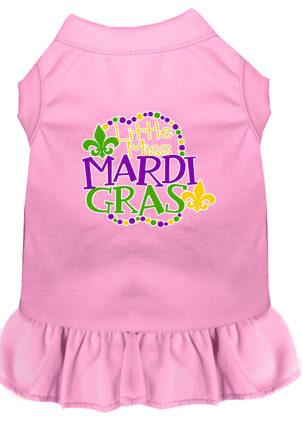 Miss Mardi Gras Screen Print Mardi Gras Dog Dress Baby - staygoldendoodle.com