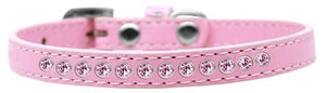 Light Pink Crystal Dog Collar - staygoldendoodle.com