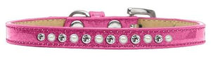 Pearl And Clear Crystal Ice Cream Dog Collar - staygoldendoodle.com