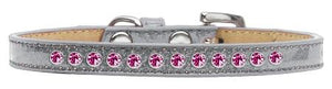 Bright Pink Crystal Ice Cream Dog Collar - staygoldendoodle.com