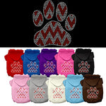 Chevron Rhinestone Dog Hoodie from StayGoldenDoodle.com