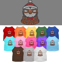 Hipster Penguin Rhinestone pet t-shirt