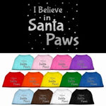 I Believe in Santa Pawsscreen print pet shirt