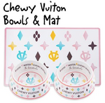 Chewy Vuiton Bowl and Placemat Bundle