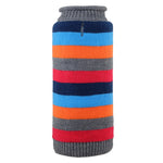 Dapper Stripe Grey Roll-neck Sweater