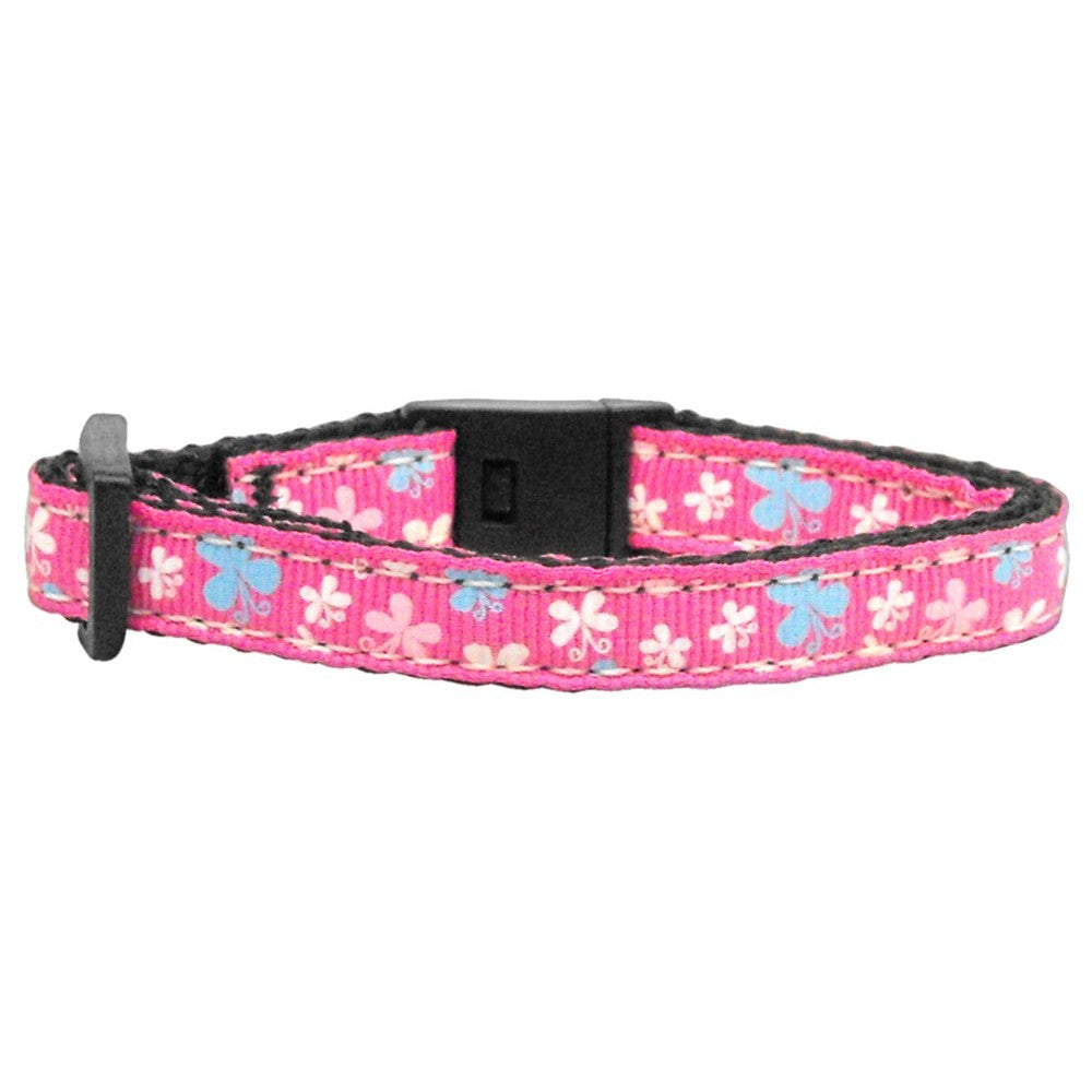 Pink Butterfly Cat Safety Collar - staygoldendoodle.com