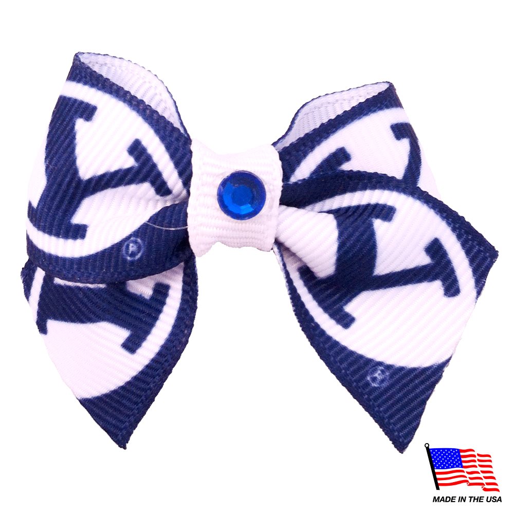 Brigham Young Cougars Pet Hair Bow - staygoldendoodle.com
