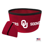 Oklahoma Sooners Collapsible Pet Bowl