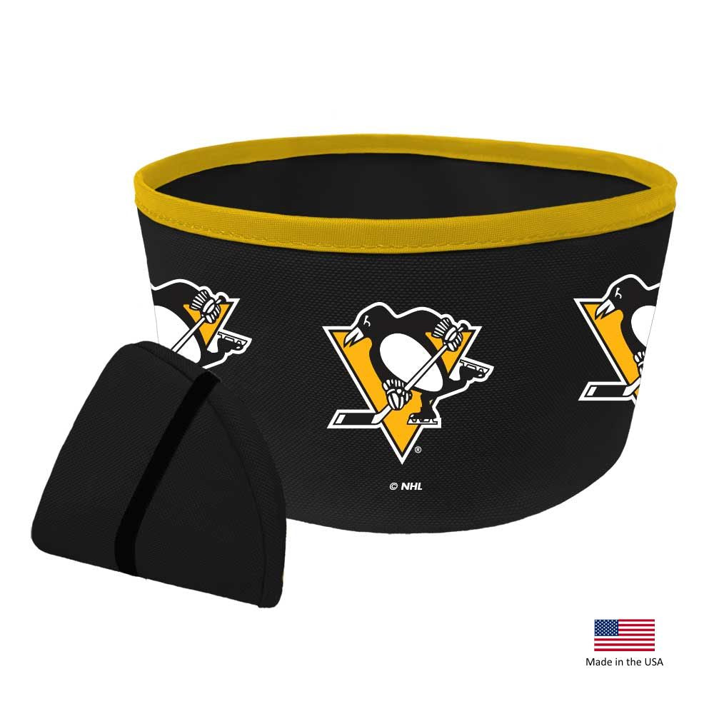 Pittsburgh Penguins Collapsible Pet Bowl