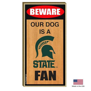 Michigan State Spartans Wood Sign - staygoldendoodle.com