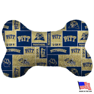 Pittsburgh Panthers Plush Bone Toy - staygoldendoodle.com