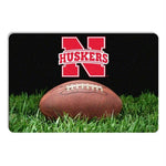 Nebraska Huskers Classic Football Pet Bowl Mat - staygoldendoodle.com