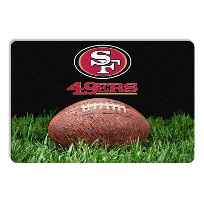 San Francisco 49ers Classic Football Pet Bowl Mat - staygoldendoodle.com