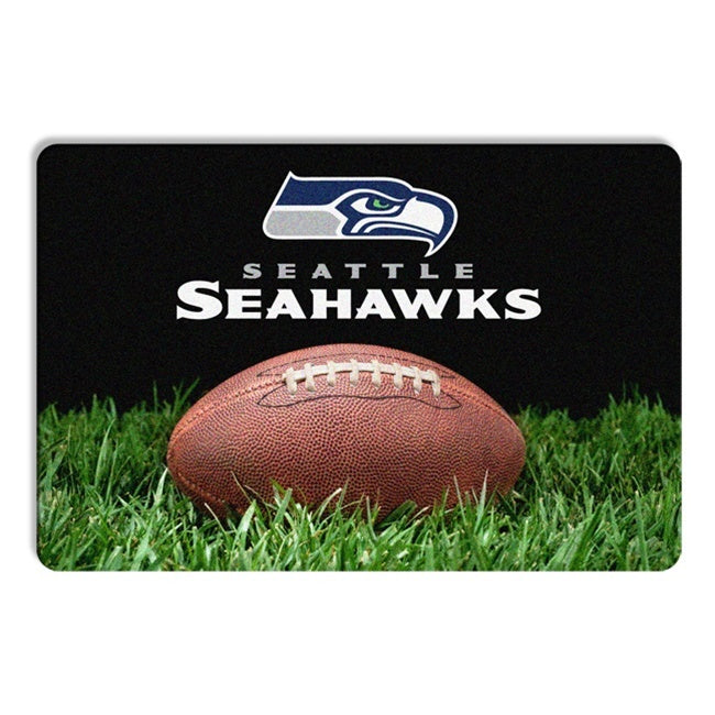 Seattle Seahawks Classic Football Pet Bowl Mat - staygoldendoodle.com