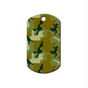 Green Camouflage Print Military ID Tag - staygoldendoodle.com