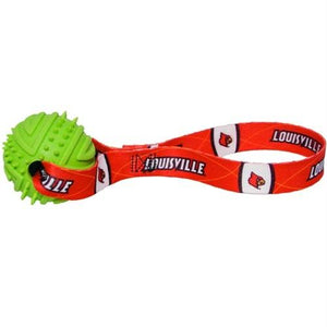 Louisville Cardinals Rubber Ball Toss Toy - staygoldendoodle.com