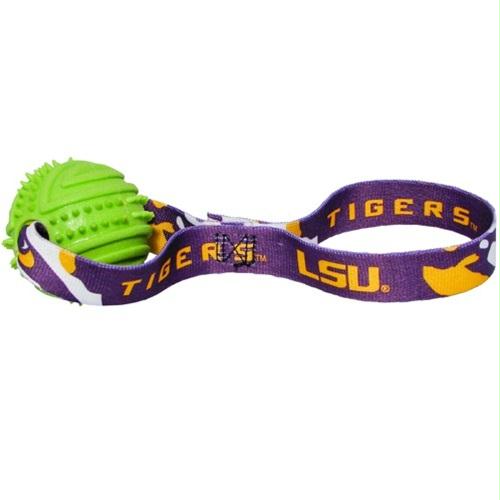 LSU Tigers Rubber Ball Toss Toy - staygoldendoodle.com