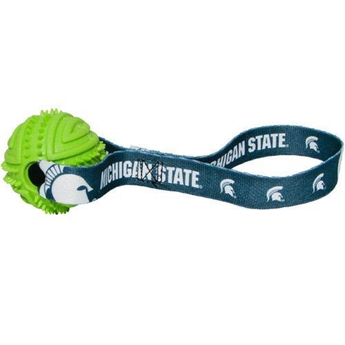 Michigan State Rubber Ball Toss Toy - staygoldendoodle.com