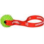 Nebraska Huskers Rubber Ball Toss Toy - staygoldendoodle.com
