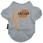 Oklahoma State Heather Grey Pet T-Shirt - staygoldendoodle.com