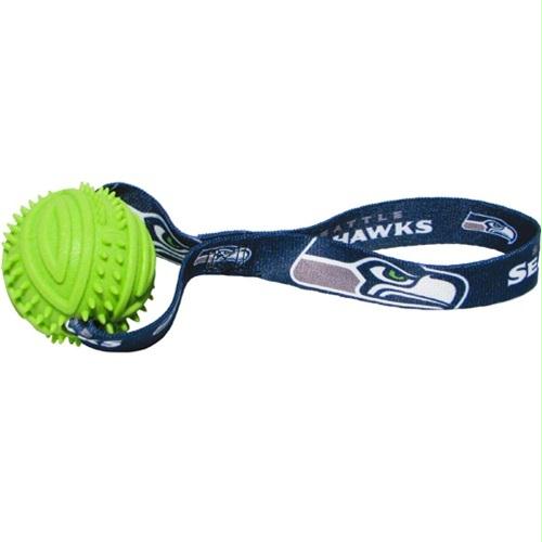 Seattle Seahawks Rubber Ball Toss Toy - staygoldendoodle.com