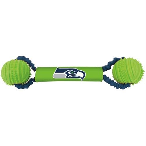 Seattle Seahawks Double Bungee Tug-N-Toss Toy - staygoldendoodle.com