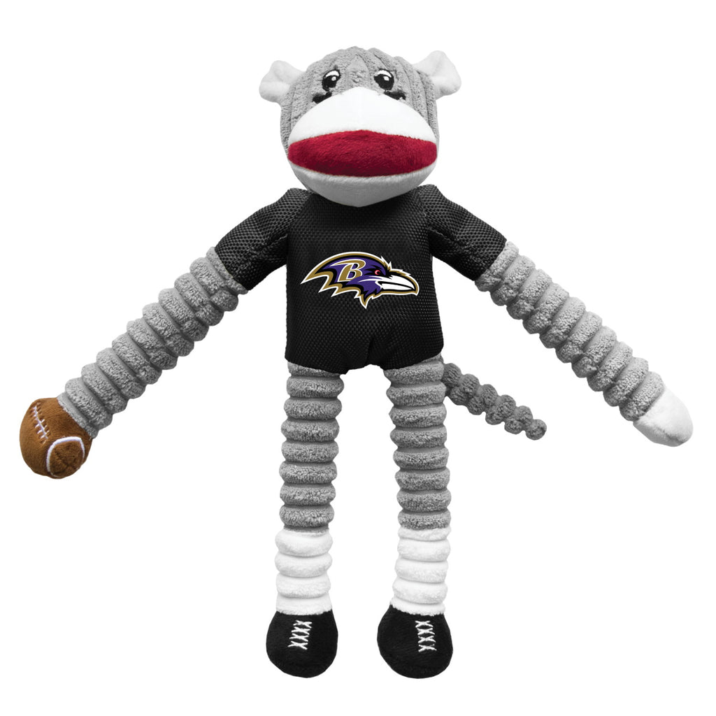 Baltimore Ravens Sock Monkey Pet Toy