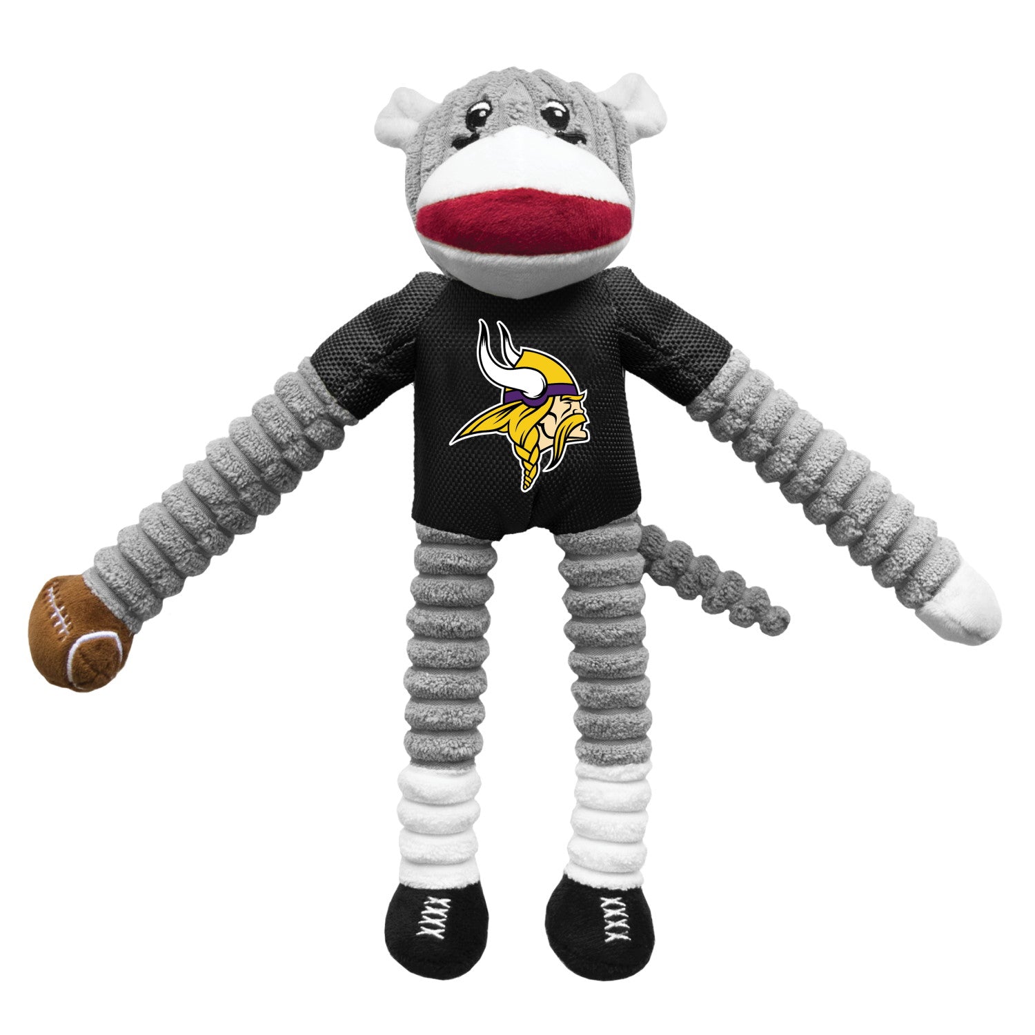 Minnesota Vikings Sock Monkey Pet Toy