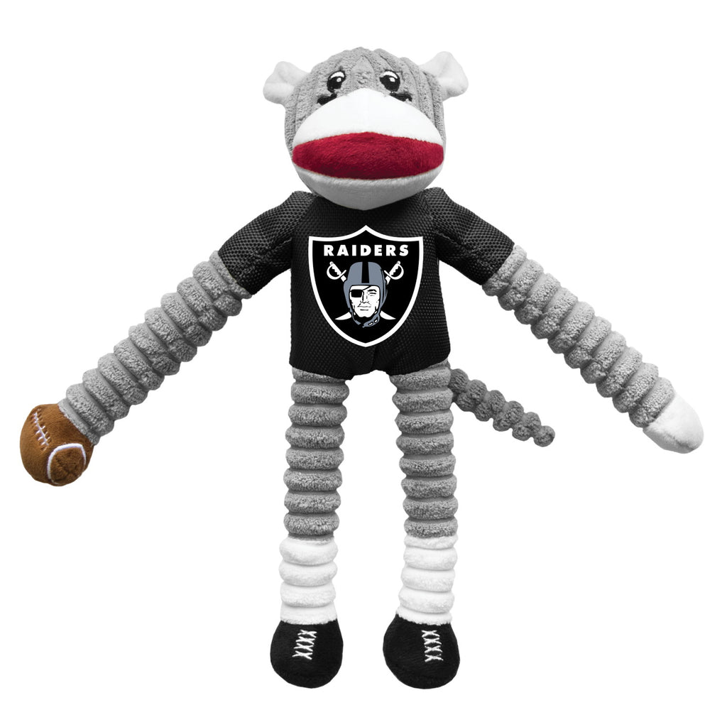Oakland Raiders Sock Monkey Pet Toy