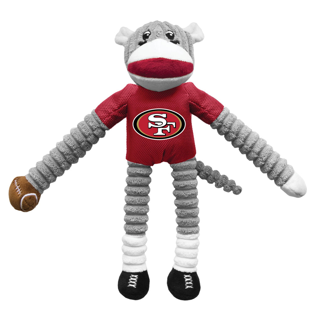 San Francisco 49ers Sock Monkey Pet Toy
