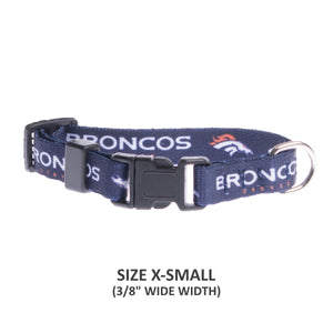 Denver Broncos Pet Nylon Collar - staygoldendoodle.com