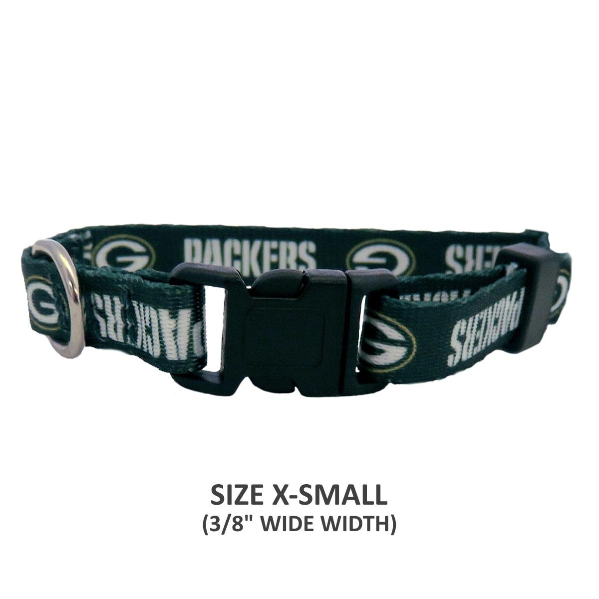 Green Bay Packers Pet Nylon Collar - staygoldendoodle.com