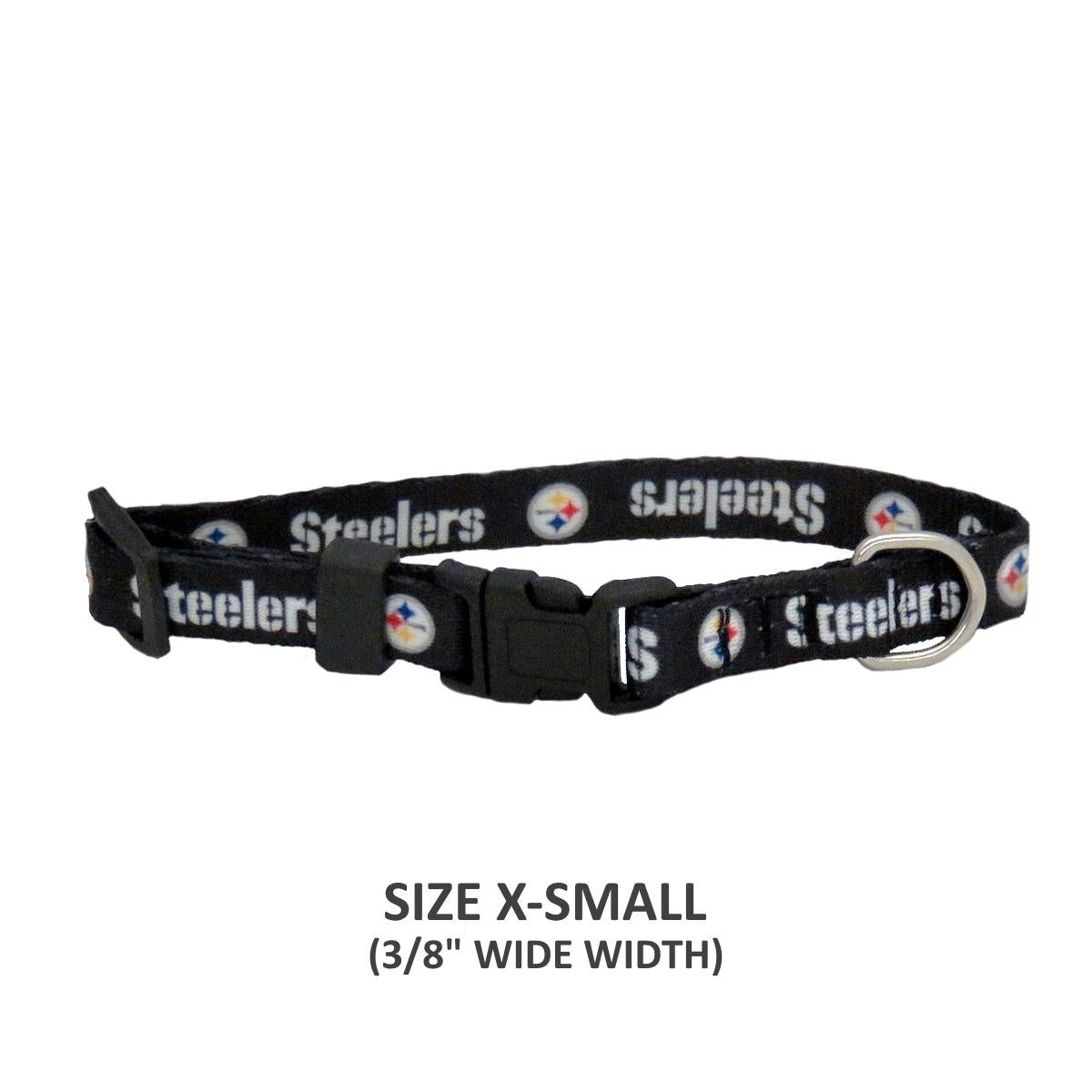 Pittsburgh Steelers Pet Nylon Collar - staygoldendoodle.com