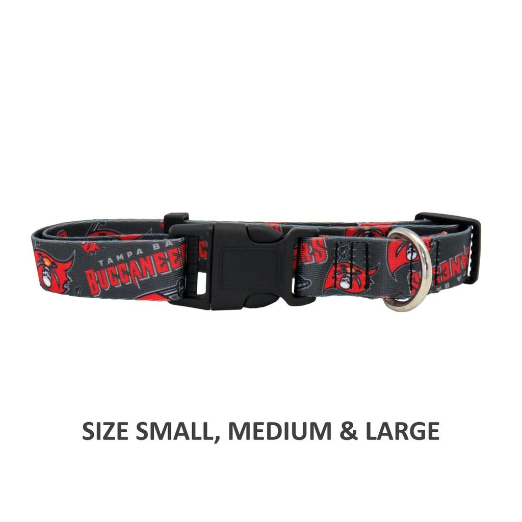 Tampa Bay Buccaneers Pet Nylon Collar - Small - staygoldendoodle.com