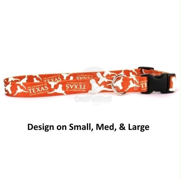 Texas Longhorns Pet Nylon Collar - Small - staygoldendoodle.com