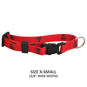 Texas Tech Red Raiders Pet Nylon Collar - XS - staygoldendoodle.com