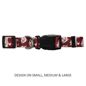 Washington State Cougars Pet Nylon Collar - Small - staygoldendoodle.com