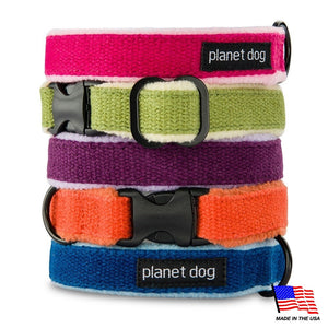 Planet Dog Cozy Hemp Pet Collar