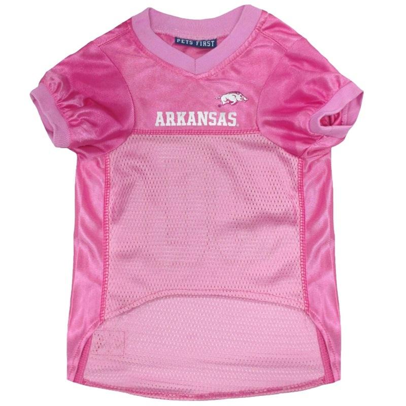 Arkansas Razorbacks Pink Pet Jersey - staygoldendoodle.com