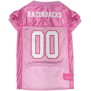 Arkansas Razorbacks Pink Pet Jersey - staygoldendoodle.com