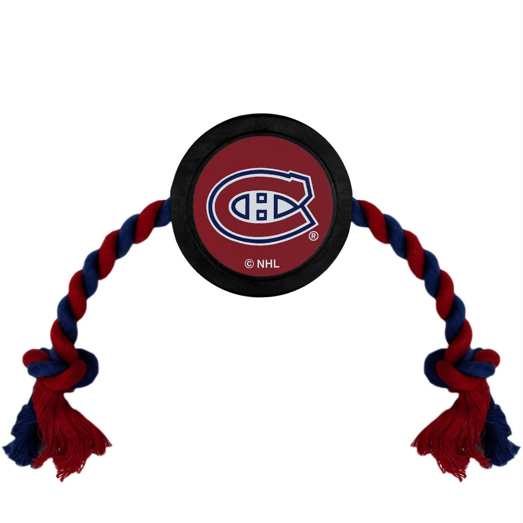 Montreal Canadiens Pet Hockey Puck Rope Toy - staygoldendoodle.com