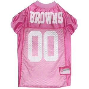Cleveland Browns Pink Pet Jersey - staygoldendoodle.com