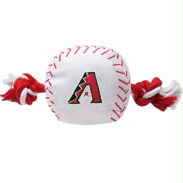 Arizona Diamondbacks Nylon Baseball Rope Tug Toy - staygoldendoodle.com