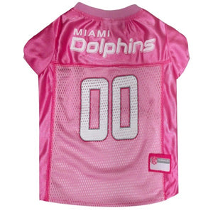Miami Dolphins Pink Pet Jersey - X-Small