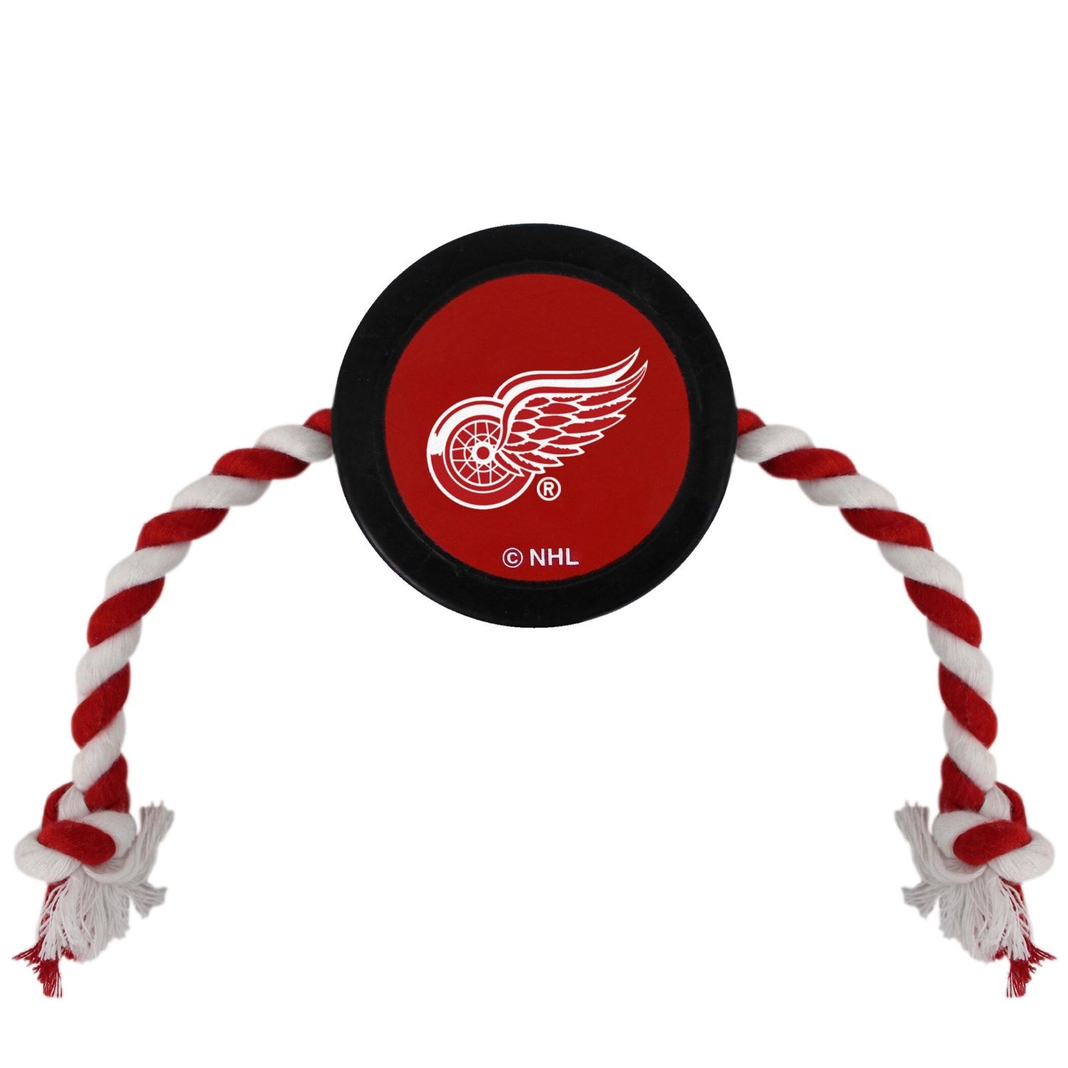 Detroit Red Wings Pet Hockey Puck Rope Toy