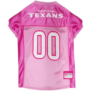 Houston Texans Pink Pet Jersey - staygoldendoodle.com