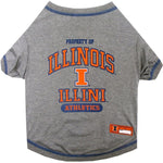 Illinois Fighting Illini Pet T-Shirt - staygoldendoodle.com