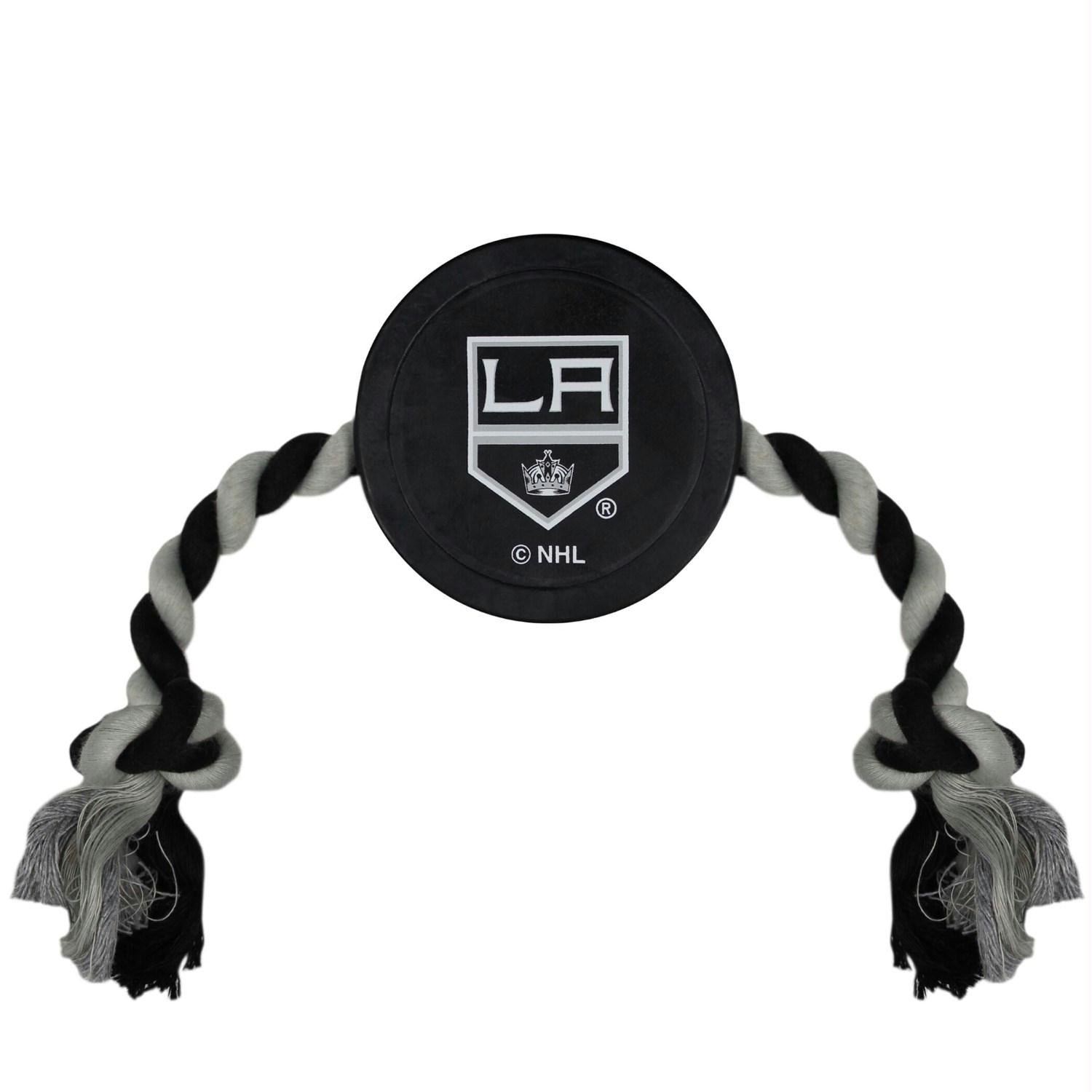 Los Angeles Kings Pet Hockey Puck Rope Toy - staygoldendoodle.com
